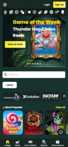 High Roller sister sites mobile
