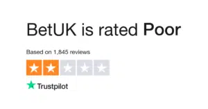BetUK Trustpilot score