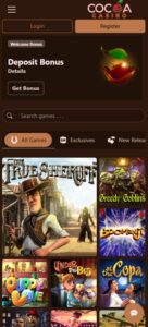 Cocoa Casino sister sites mobile