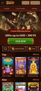 Wild Robin sister sites mobile