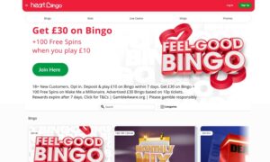 Heart Bingo sister sites homepage