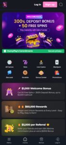 HunnyPlay Casino sister sites mobile