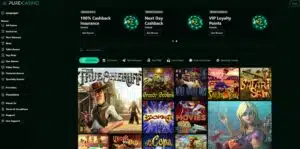 Pure Casino sister sites homepage