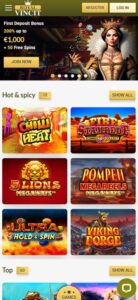 Royal Vincit sister sites mobile