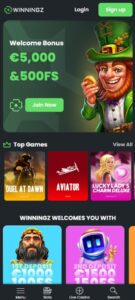 Winningz Casino sister sites mobile