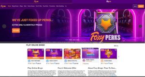 Gala Bingo sister sites Foxy Bingo