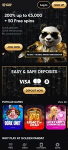 Golden Panda sister sites mobile