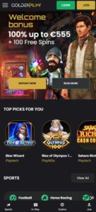 GoldenPlay sister sites mobile
