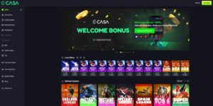 Casa Casino sister sites homepage