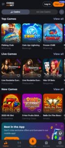 Corgibet sister sites mobile