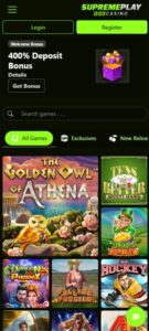 SupremePlay sister sites mobile