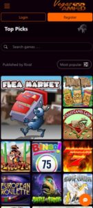 Vegas Amped sister sites mobile