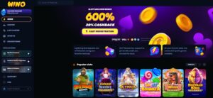 Wino Casino sister sites homepage