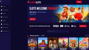 Bloody Slots sister sites homepage
