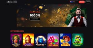 Extreme Casino Homepage